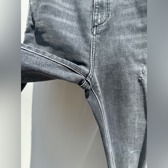 Favorite Daughter JORDIE SUPER HIGH RISE STRAIGHT New York Gray Black Jeans 28 - Picture 7 of 15